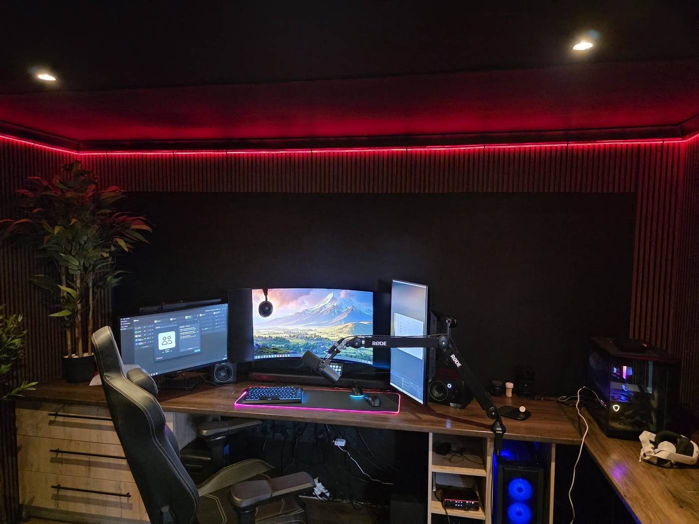 Finished interior space
